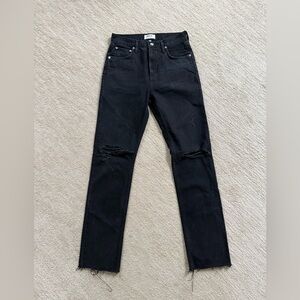 Agolde High Rise Black Jeans